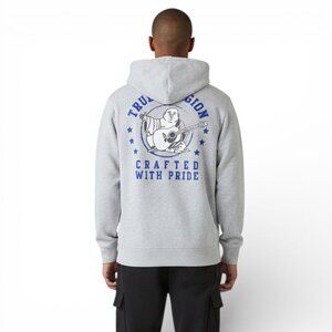 Men's Size L True Religion Sweatsuit Fleece 2 Piece Tracksuit Horshoe Logo NWT